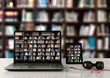 Kalender Laptop Laptop mit virtuellem Kalender