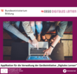 Startbildschirm der Applikation der Geräteinitiative Startbildschirm der Applikation der Geräteinitiative